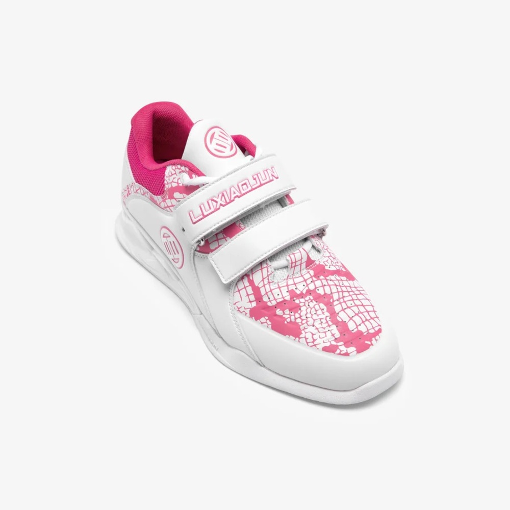 LUXIAOJUN PowerPro Weightlifting Shoes The Limited Snake Edition (Pink White)